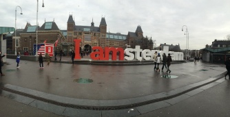 Rijksmuseum and the I Amsterdam Sign