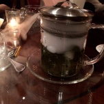 Tea with dry ice